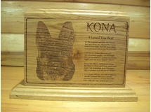 Kona-Oak Pet Urn